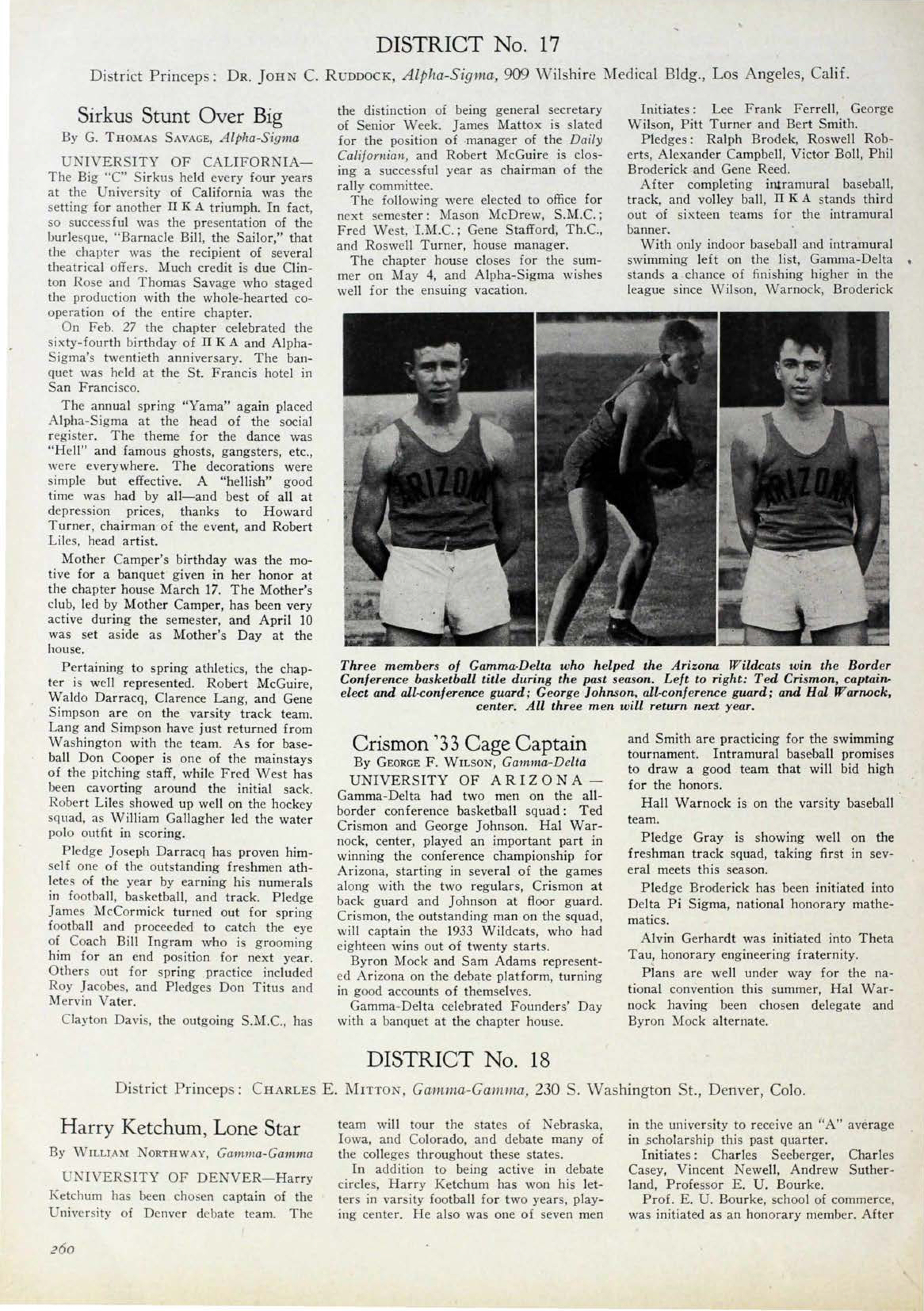 News From The Chapters: District No. 17, June 1932